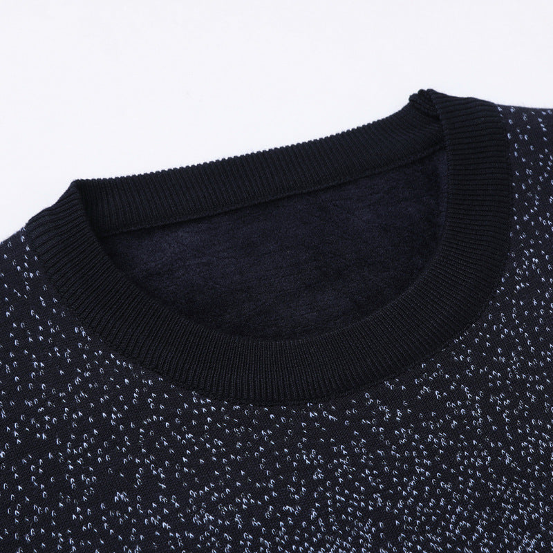 Stylish Jacquard Knit Pullover Sweater