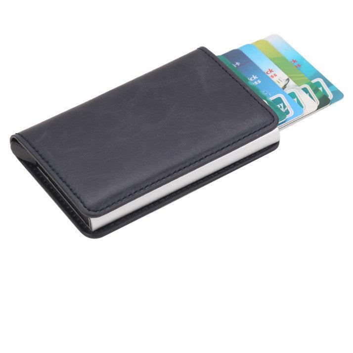 Compact Card Wallet - Classic Leather Wallet with Card Holder Design