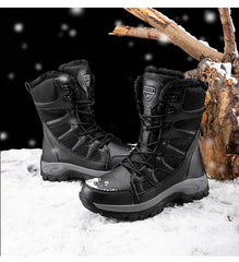 Rugged Snow Boots with Insulated Lining and Durable Traction Sole