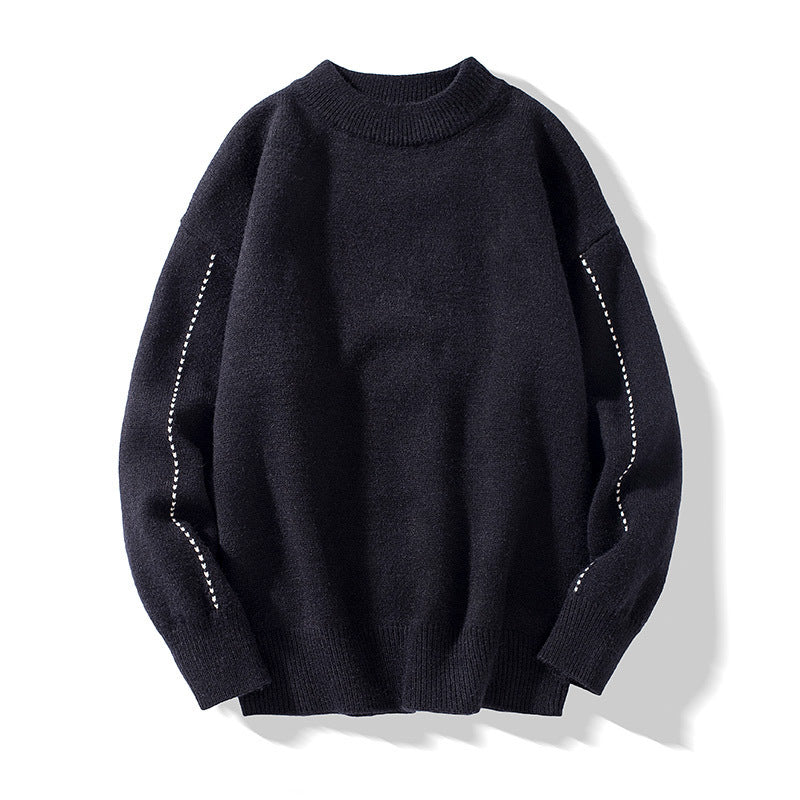 Men's Mock Neck Sweater - Cozy & Stylish Fall Fashion