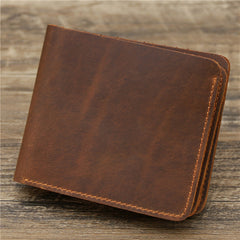 Leather Billfold Wallet with Compact Design