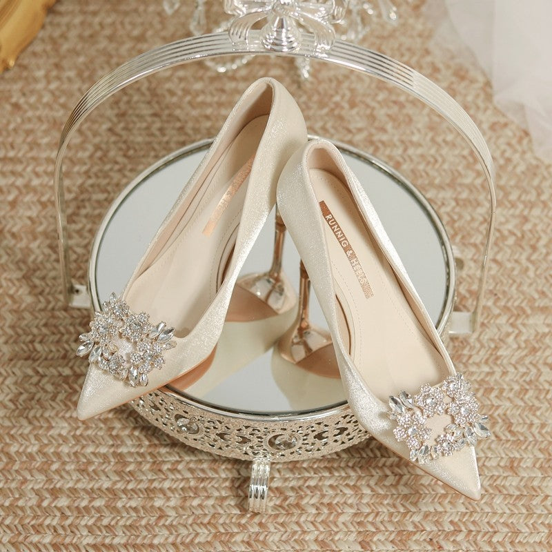 Elegant Embellished Bridal Heels: Glamorous Wedding Footwear