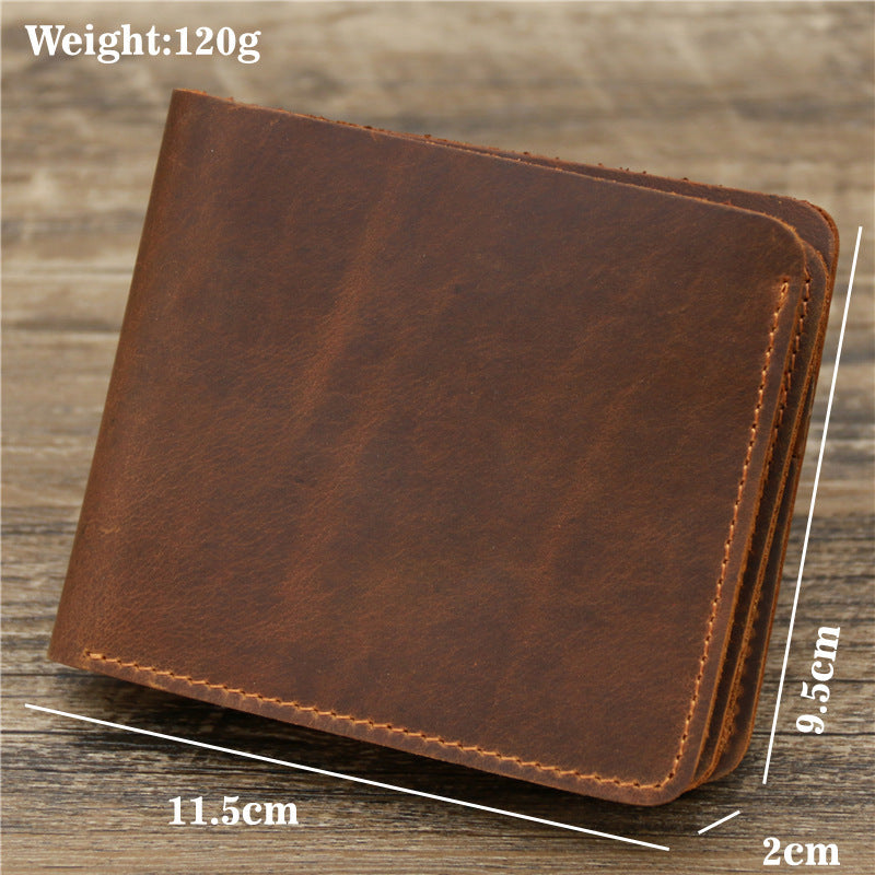 Leather Billfold Wallet with Compact Design