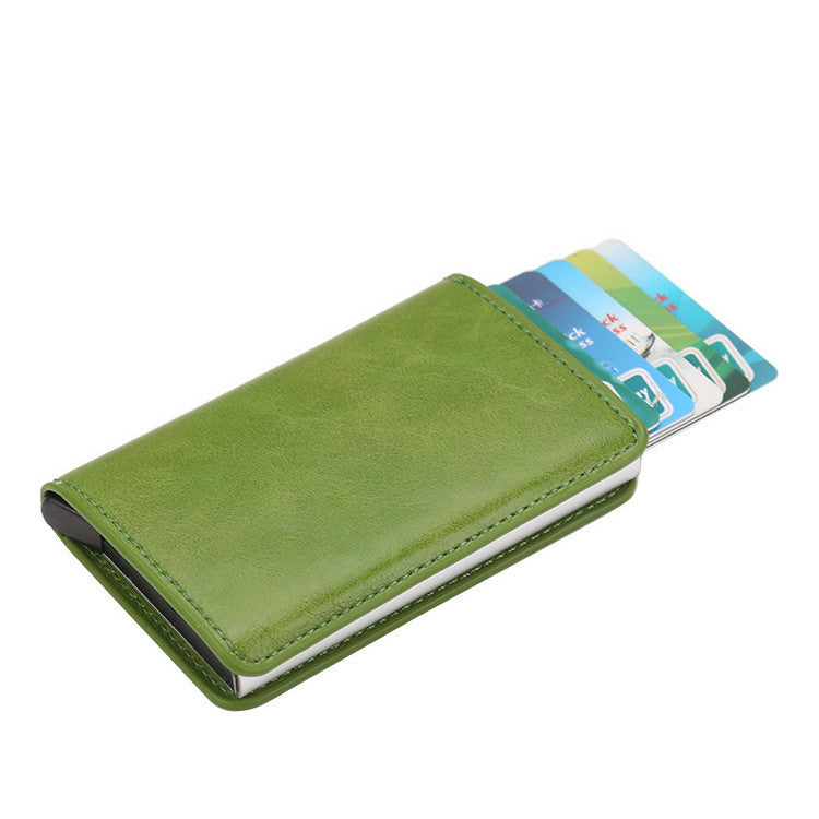 Compact Card Wallet - Classic Leather Wallet with Card Holder Design