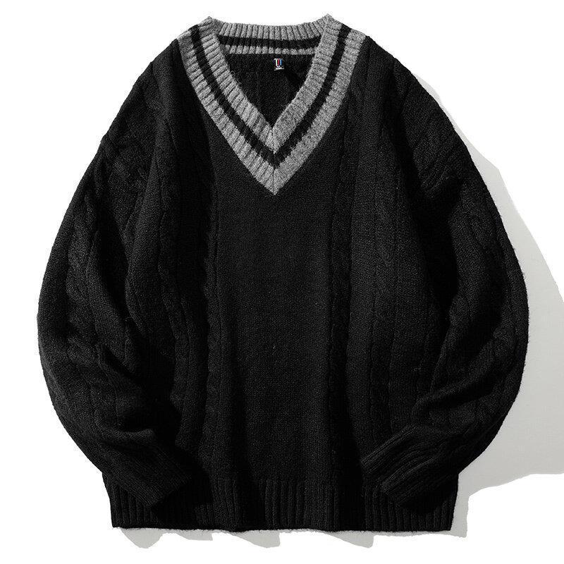 Collegiate Varsity Stripe Knit Sweater