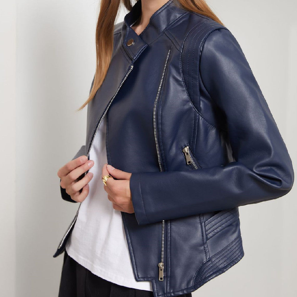 Women's PU Leather Jacket - Stylish & Trendy Fall Fashion