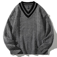 Collegiate Varsity Stripe Knit Sweater