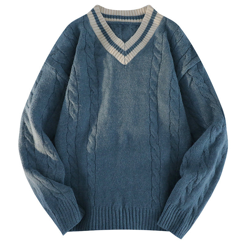 Collegiate Varsity Stripe Knit Sweater