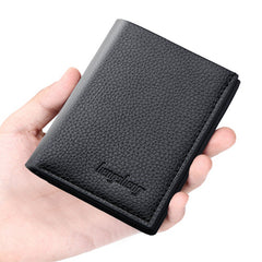 Compact Leather Wallet - Genuine Leather Card Wallet