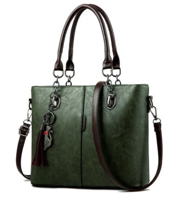 Elegant and Versatile Dual-Tone PU Leather Tote Bag