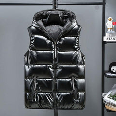 Men's Reflective Puffer Vest - Stay Visible in Low Light