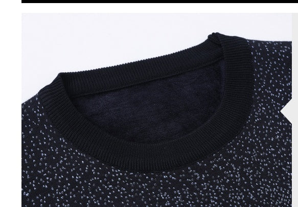 Stylish Jacquard Knit Pullover Sweater