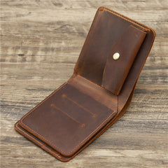 Leather Billfold Wallet with Compact Design