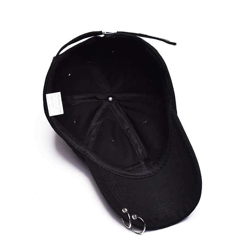 Adjustable Baseball Cap with Double-Ring Detail