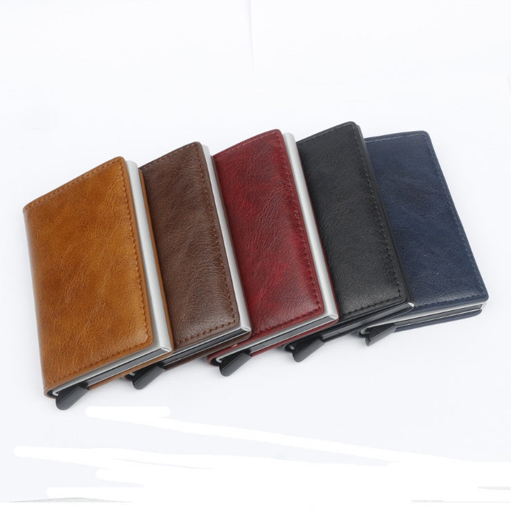 Compact Card Wallet - Classic Leather Wallet with Card Holder Design