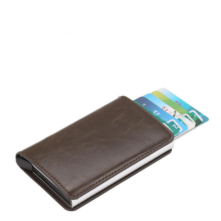 Compact Card Wallet - Classic Leather Wallet with Card Holder Design