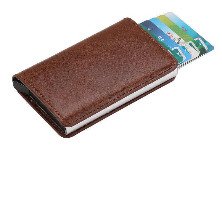 Compact Card Wallet - Classic Leather Wallet with Card Holder Design