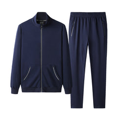 Sporty Zip-Up Track Jacket and Jogger Pant Set