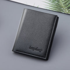 Compact Leather Wallet - Genuine Leather Card Wallet