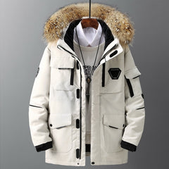 Men's Fur Hood Parka Jacket - Heavy Duty Winter Coat