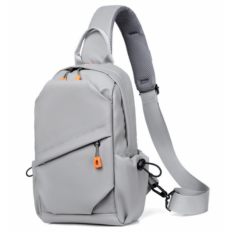 Functional Minimalist Sling Backpack with Zippered Pockets