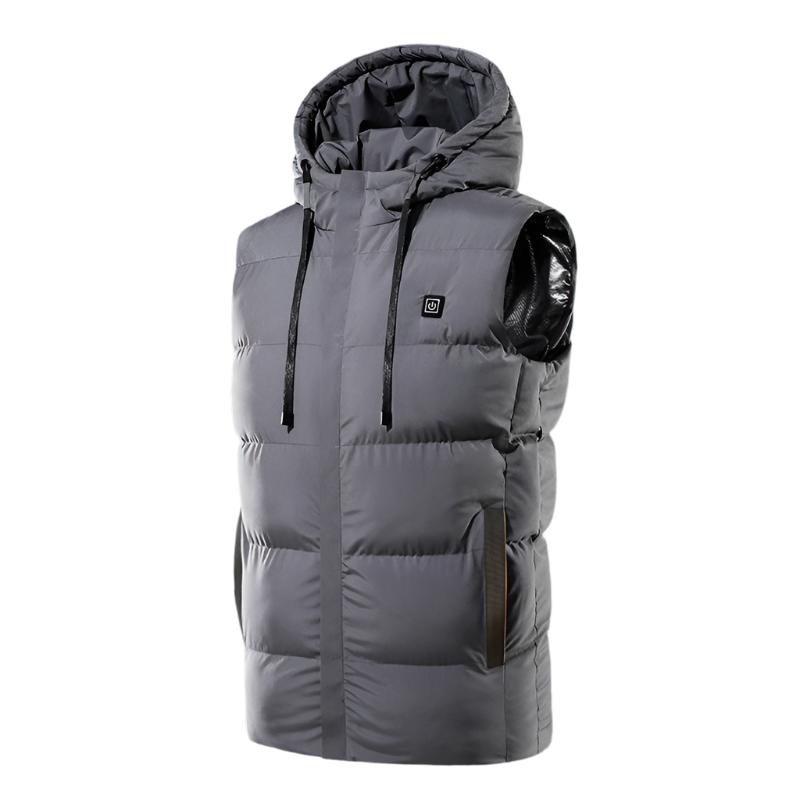 Heated Hooded Puffer Vest - Stay Warm All Winter Long