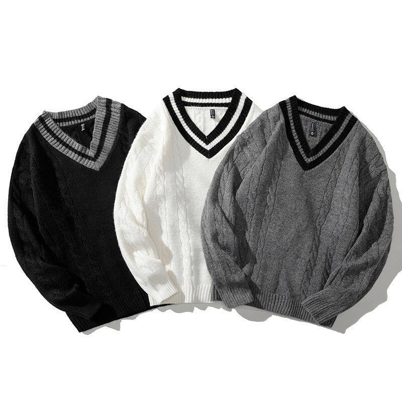 Collegiate Varsity Stripe Knit Sweater