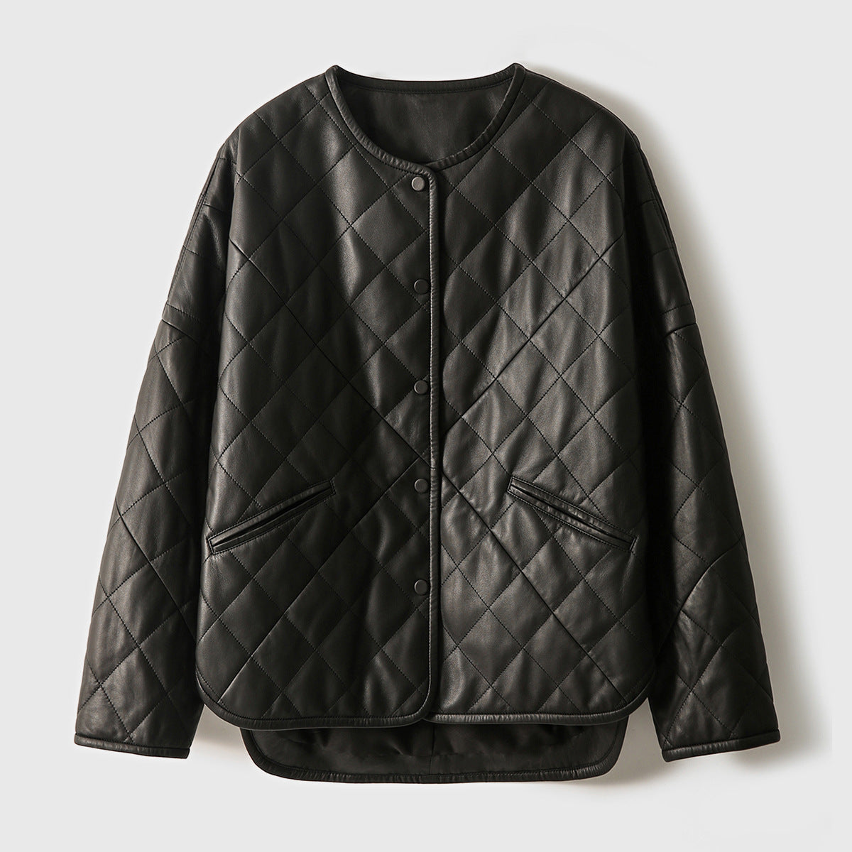 Sophisticated Style Quilted Leather Jacket - Chic & Comfortable