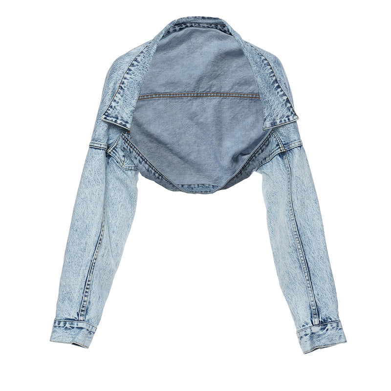 Women's Short Denim Jacket - Versatile Look