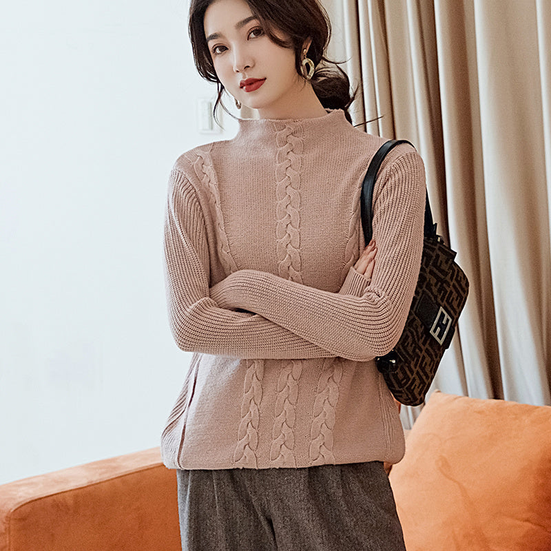 Autumn and winter turtleneck cashmere sweater