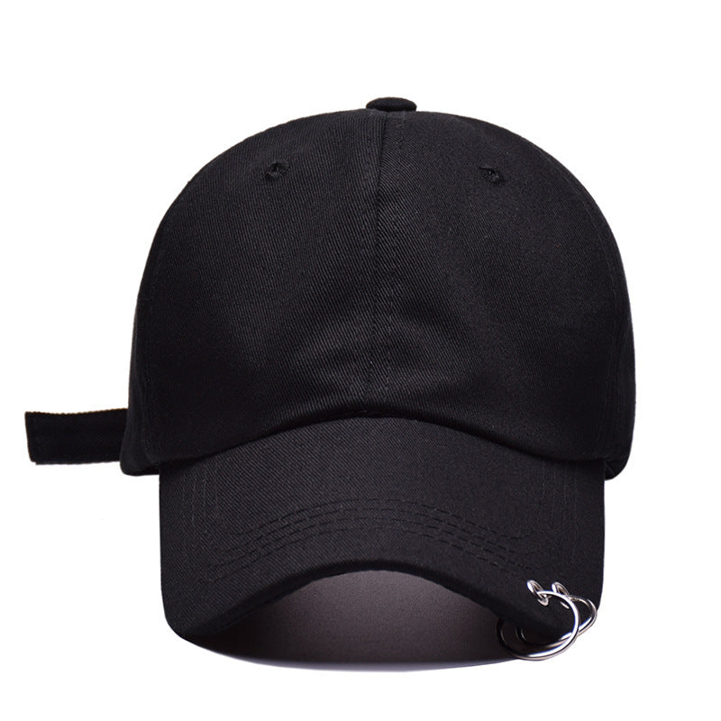 Adjustable Baseball Cap with Double-Ring Detail