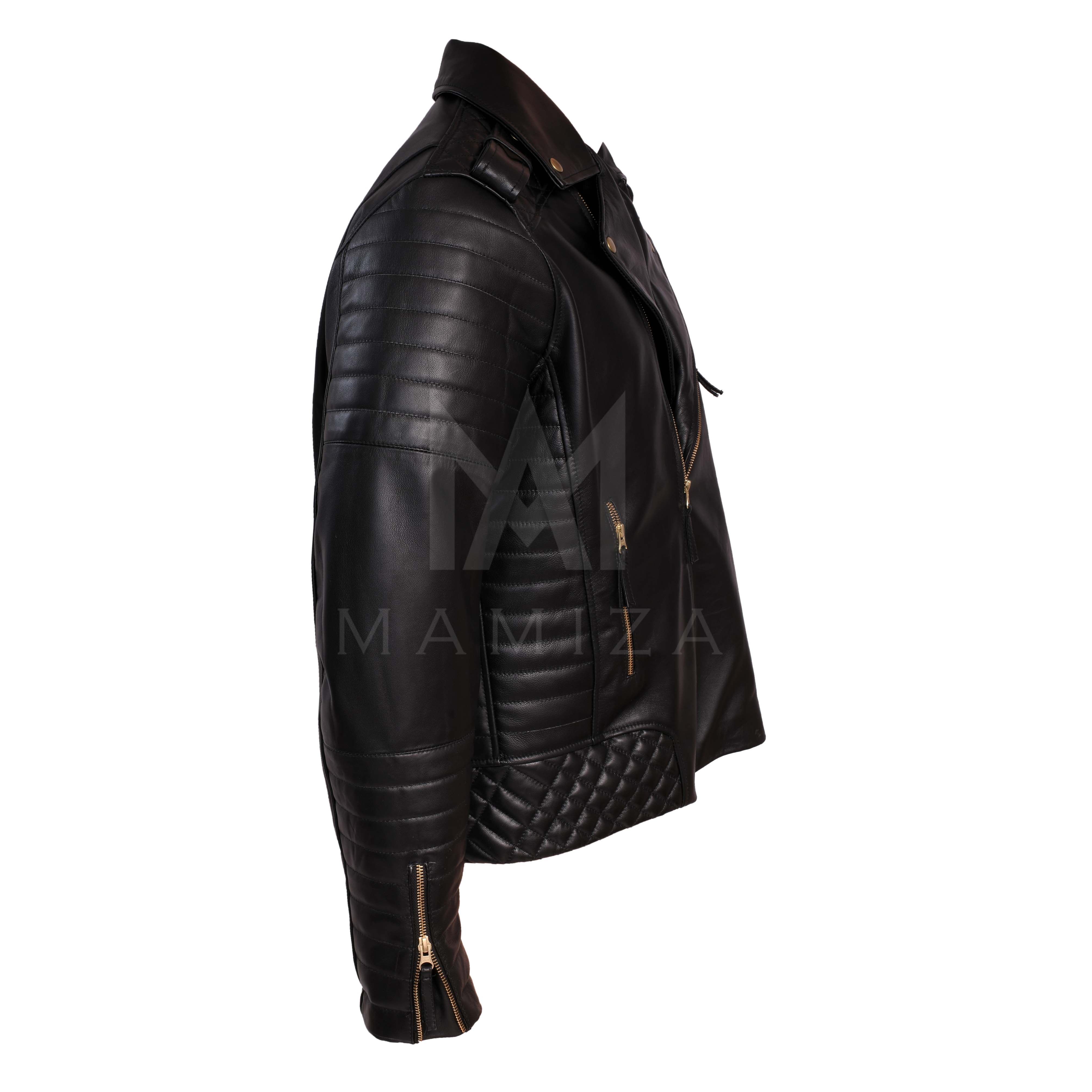 Men's Biker Leather Jacket - Stylish & Durable Outerwear