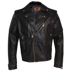 Men's Biker Leather Jacket - Stylish & Durable Outerwear