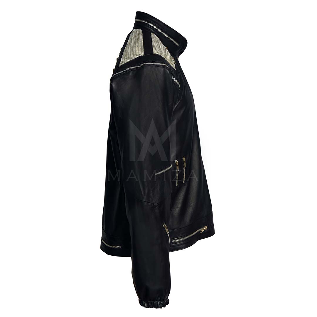 Michael Jackson Beat Black Leather Jacket  – Modern and Durable Jacket