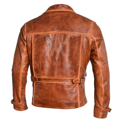 Men's Leather Jacket - Captain America Inspired Leather Jacket