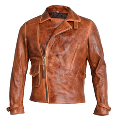 Men's Leather Jacket - Captain America Inspired Leather Jacket