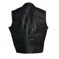 Hell on Wheels Cullen Bohannan Black Leather Vest - Stylish & Durable