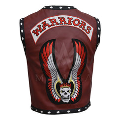 WARRIOR VEST THE WARRIORS Inspired Leather Vests - Studded Details