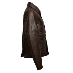 Men's Classic Leather Jacket - Available in Black and Brown