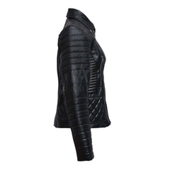 Premium Quality Quilted Leather Jacket for Women