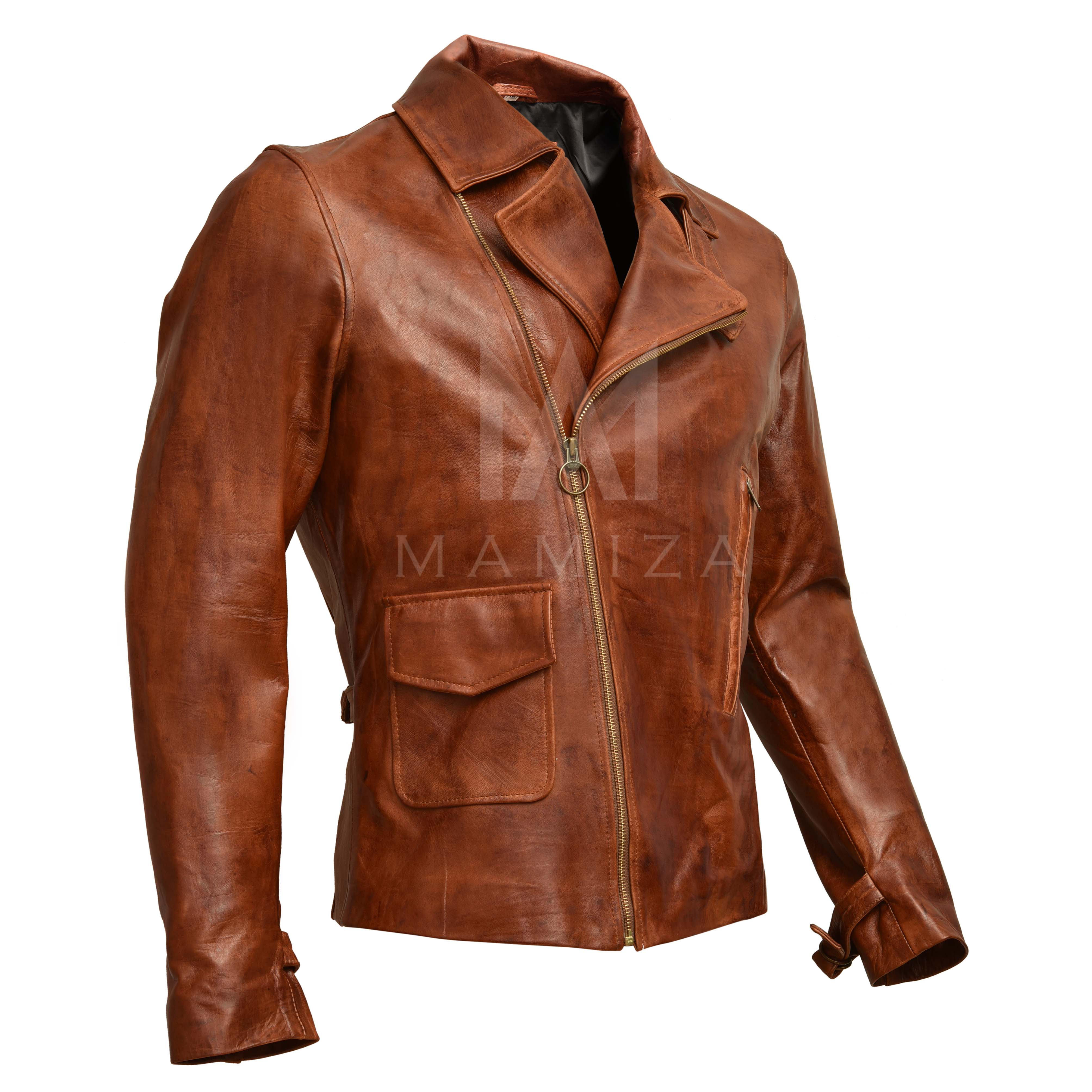 Men's Leather Jacket - Captain America Inspired Leather Jacket