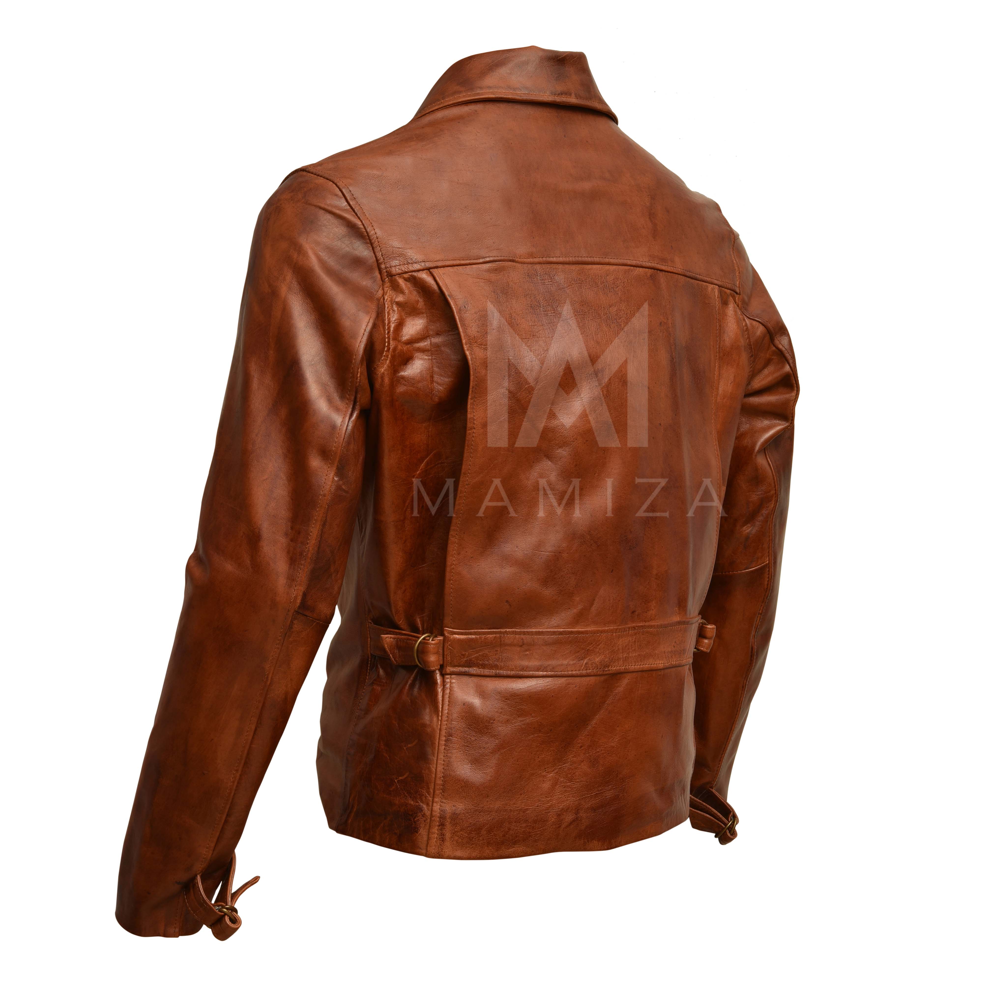 Men's Leather Jacket - Captain America Inspired Leather Jacket