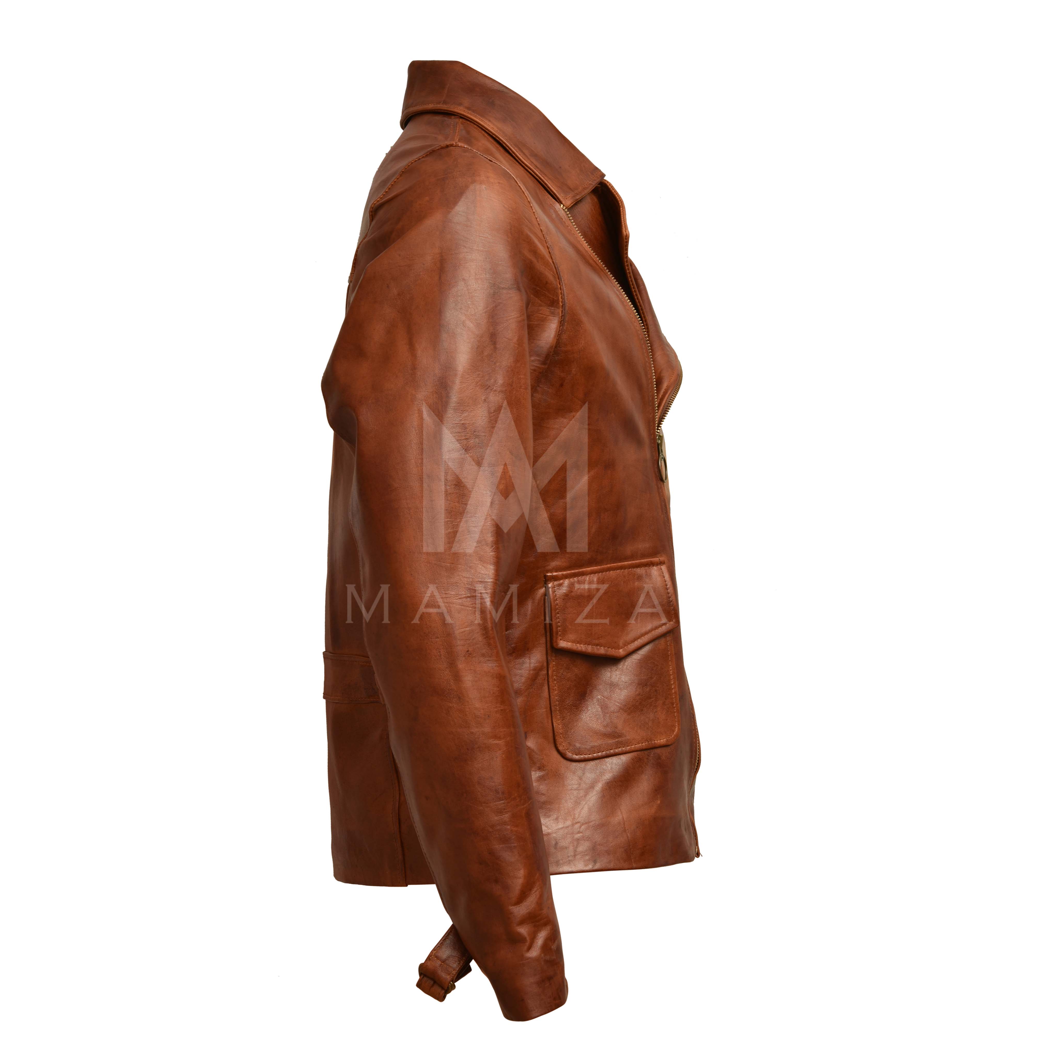 Men's Leather Jacket - Captain America Inspired Leather Jacket