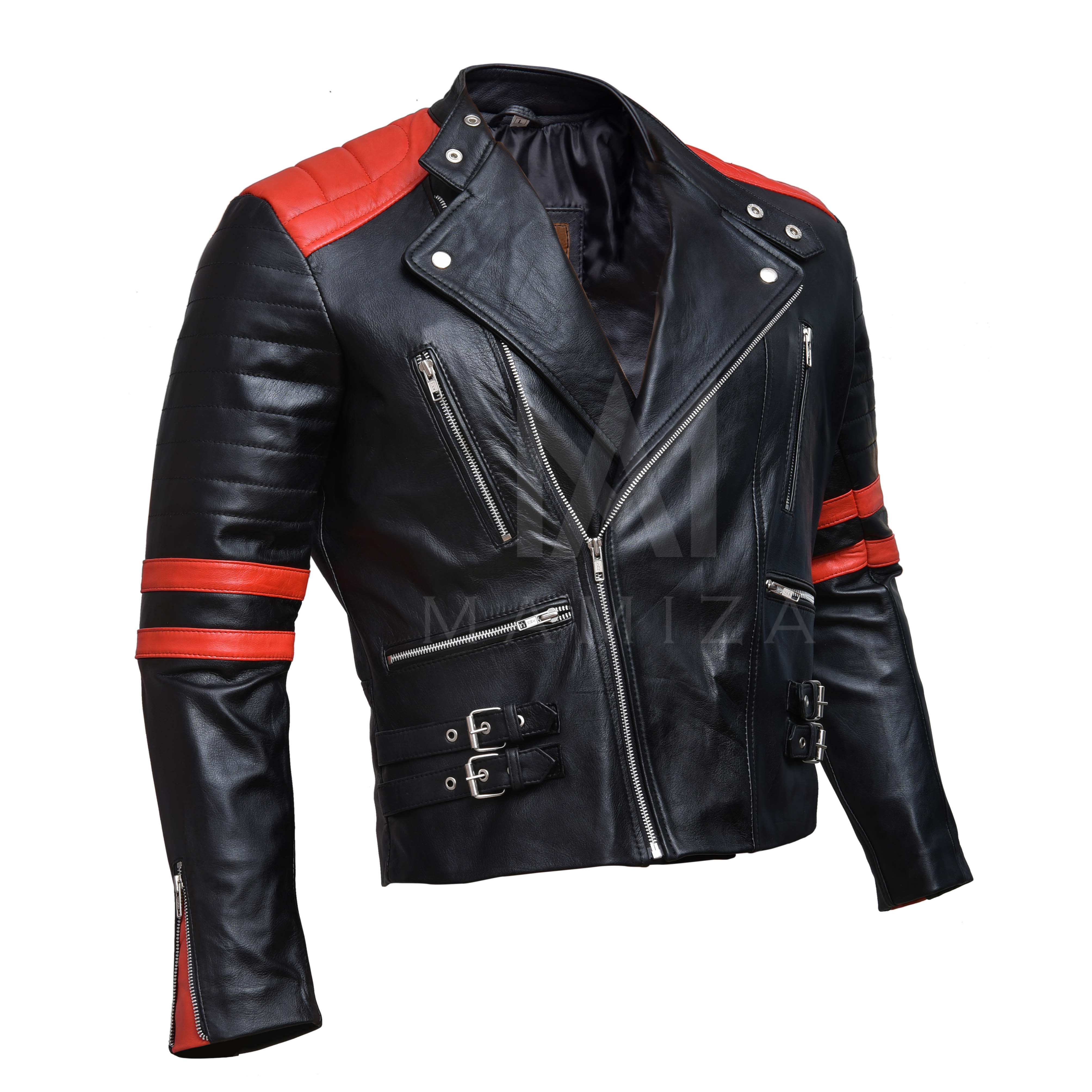 Men's Brando Classic Biker Leather Jackets - Stylish & Durable Motorcycle Gear