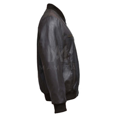 Men Aviator A-2 Flight Black Leather Bomber Jacket - Stylish & Comfortable Outerwear