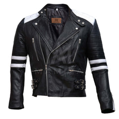 Men's Brando Classic Biker Leather Jackets - Stylish & Durable Motorcycle Gear