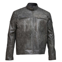 Charcoal Leather Jacket - Stylish & Durable Outerwear for All Seasons