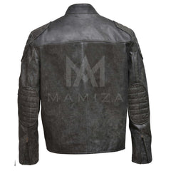 Charcoal Leather Jacket - Stylish & Durable Outerwear for All Seasons