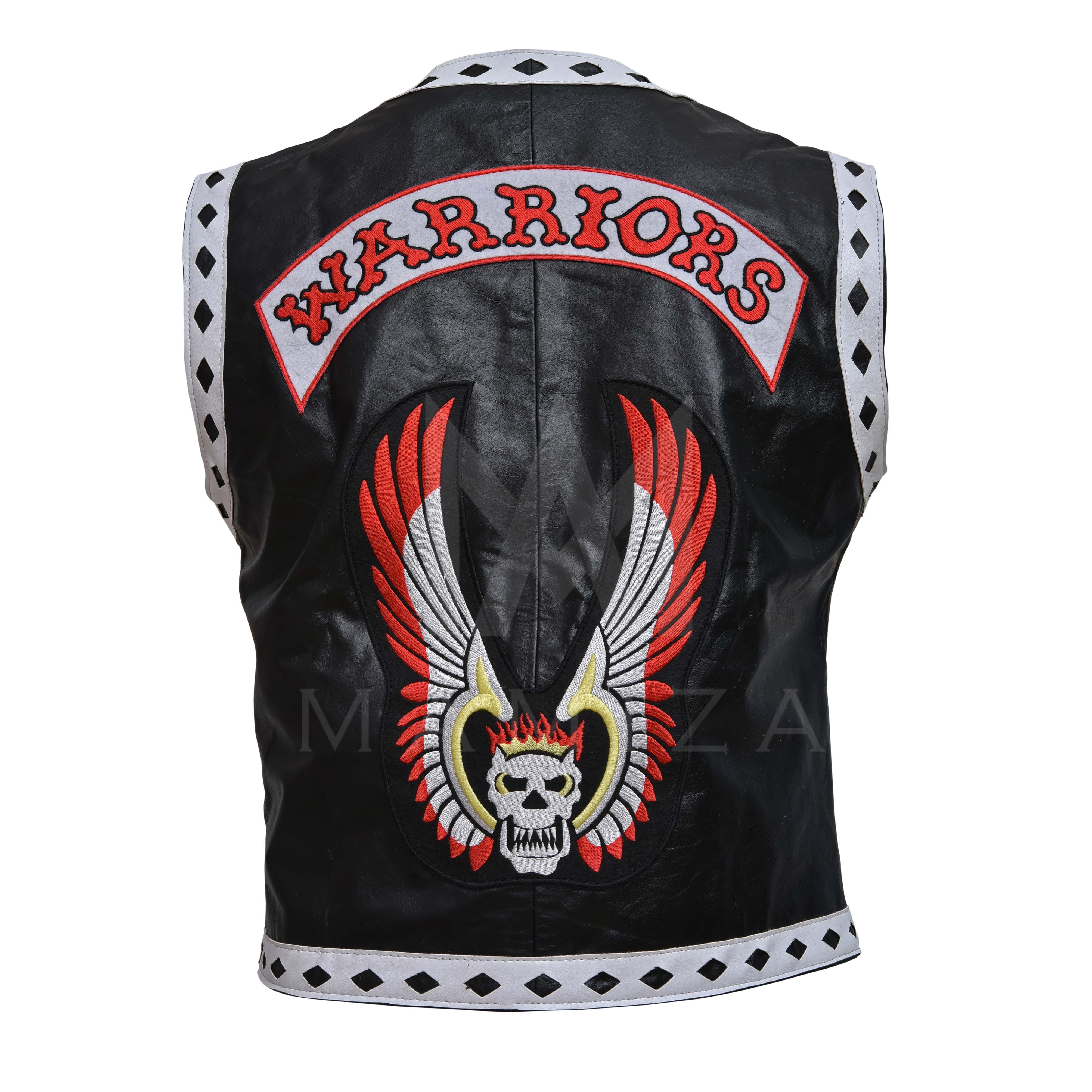 WARRIOR VEST THE WARRIORS Inspired Leather Vests - Studded Details