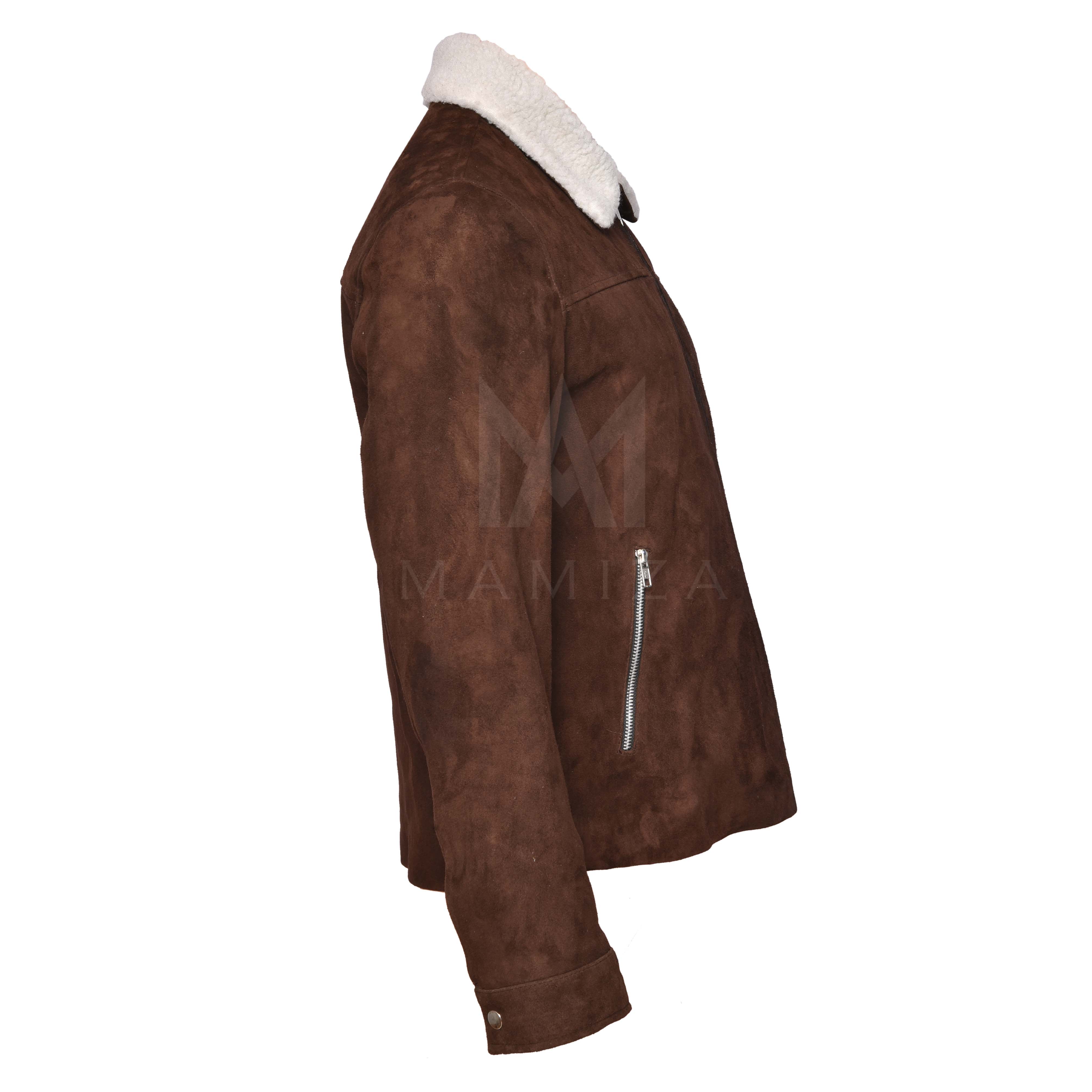 Premium Quality Suede Jacket with Soft Shearling